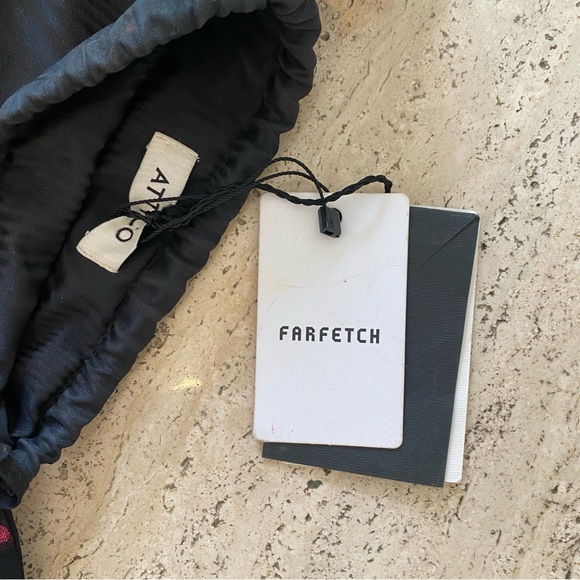 The Attico Silk Ruffle Pouch Purse - Picture 3 of 6